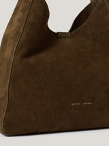 Heckfield Suede Tote | Khaki