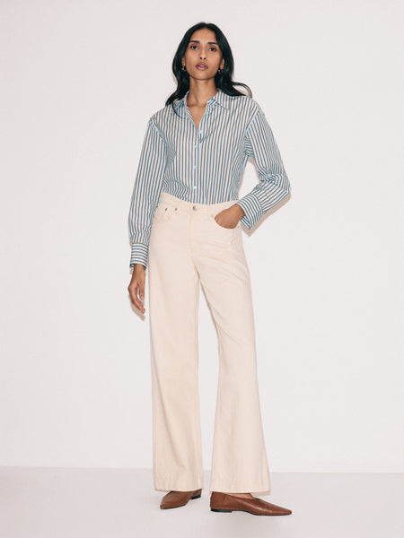 Balfour Long Wide Leg Jean Ecru