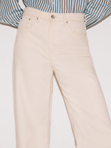 Balfour Long Wide Leg Jean | Ecru