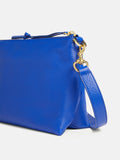 Ava Pebble Leather Crossbody | Blue