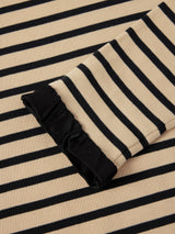 Satin Cuff Breton Top | Black