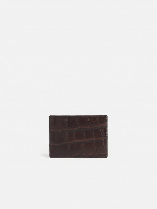 Leather Card Holder | Chocolate
