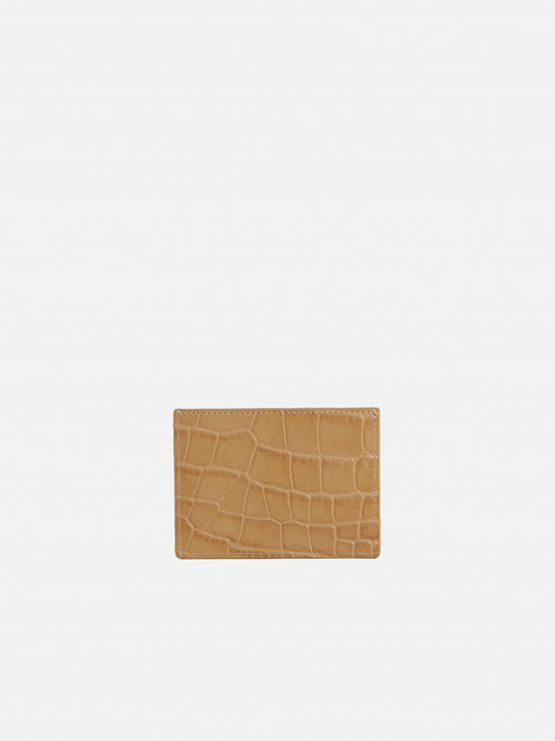 Leather Card Holder | Camel