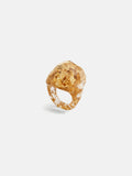Crushed Gold Resin Ring | Gold
