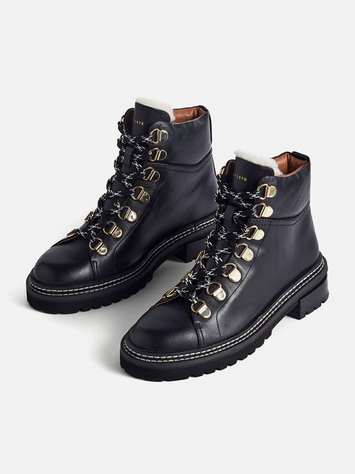Otley Leather Trek Boot | Black