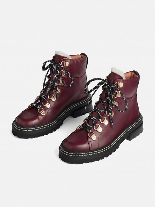 Otley Leather Trek Boot | Red