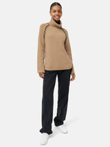 Merino Scoop Hem Jumper | Camel