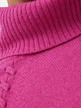Merino Scoop Hem Jumper | Pink