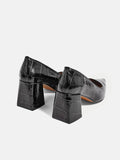 Isabel Croc Leather Shoe | Black