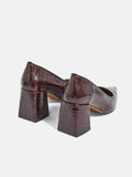 Isabel Croc Leather Shoe | Brown