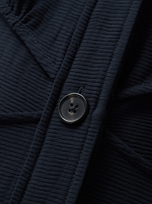 Textured Midi Shirt Dress | Navy