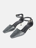 Odette Glitter Sandal | Silver