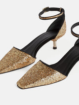 Odette Glitter Sandal | Gold