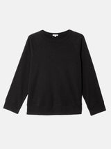 Cotton Luxe Raglan Tee | Black