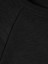 Cotton Luxe Raglan Tee | Black