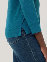 Cotton Luxe Raglan Tee | Calm Blue