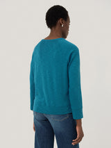 Cotton Luxe Raglan Tee | Calm Blue