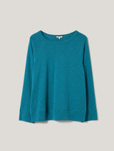 Cotton Luxe Raglan Tee | Calm Blue