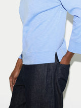 Cotton Luxe Raglan T-shirt | Shirt Blue