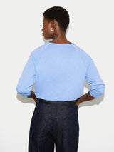 Cotton Luxe Raglan T-shirt | Shirt Blue