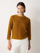 Cotton Luxe Raglan Tee | Golden Ochre