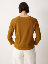 Cotton Luxe Raglan Tee | Golden Ochre