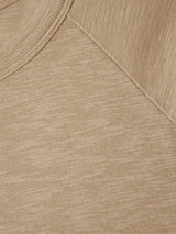 Cotton Luxe Raglan Tee | Beige