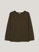 Cotton Luxe Raglan Tee | Shadow Forest