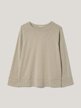 Cotton Luxe Raglan Tee | Grey