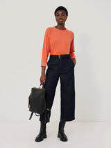 Cotton Luxe Raglan Tee | Orange