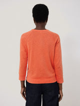 Cotton Luxe Raglan Tee | Orange