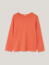 Cotton Luxe Raglan Tee | Orange