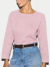 Cotton Luxe Raglan T-shirt | PASTEL PINK