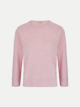 Cotton Luxe Raglan T-shirt | PASTEL PINK