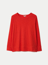 Cotton Luxe Raglan T-shirt | Red