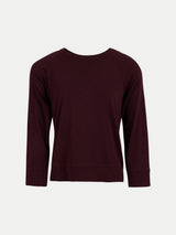 Cotton Luxe Raglan T-shirt | Burgundy