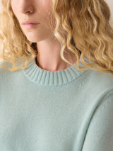 Compact Wool Cashmere Blend Jumper | Icicle