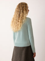 Compact Wool Cashmere Blend Jumper | Icicle