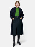 Compact Wool Cashmere Blend Jumper | Green