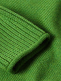 Compact Wool Cashmere Blend Jumper | Green