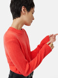 Compact Wool Cashmere Blend Jumper | Coral