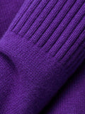 Compact Wool Cashmere Blend Jumper | Purple