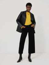 Compact Wool Cashmere Blend Jumper | Yellow