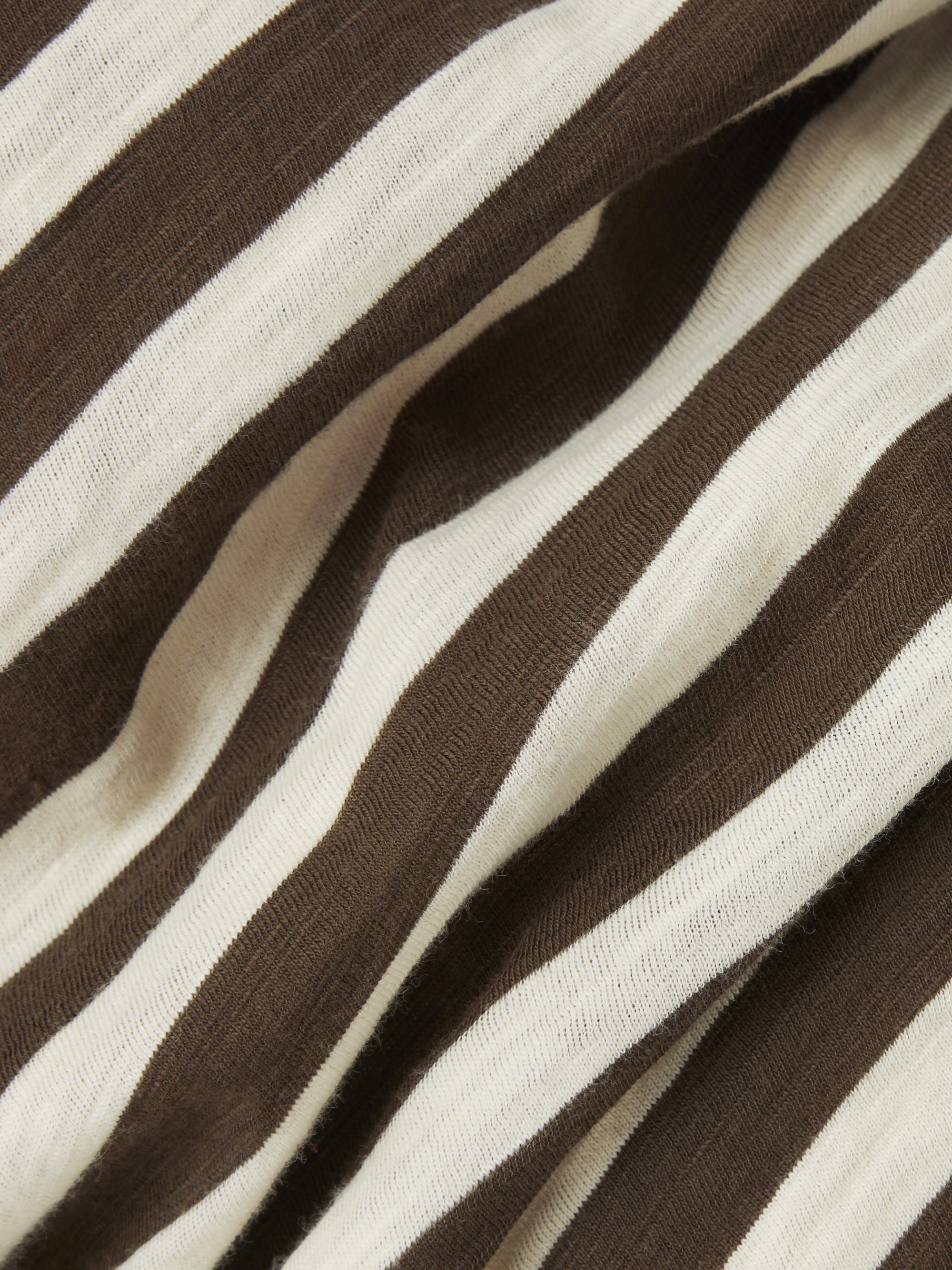 Stripe Pattern Slub Top main image 1