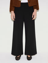 Italian Modern Crepe Sailor Trouser | Black