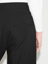 Italian Modern Crepe Sailor Trouser | Black