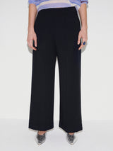 Italian Modern Crepe Sailor Trouser | Navy