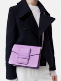 Ada Leather Crossbody Bag | Purple