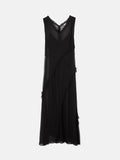 Sleeveless Crinkle Dress | Black