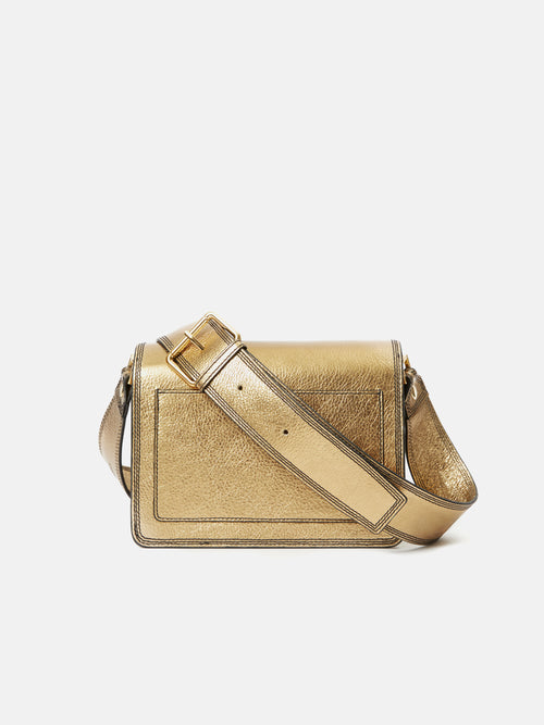 Ada Leather Crossbody Bag | Gold – Jigsaw